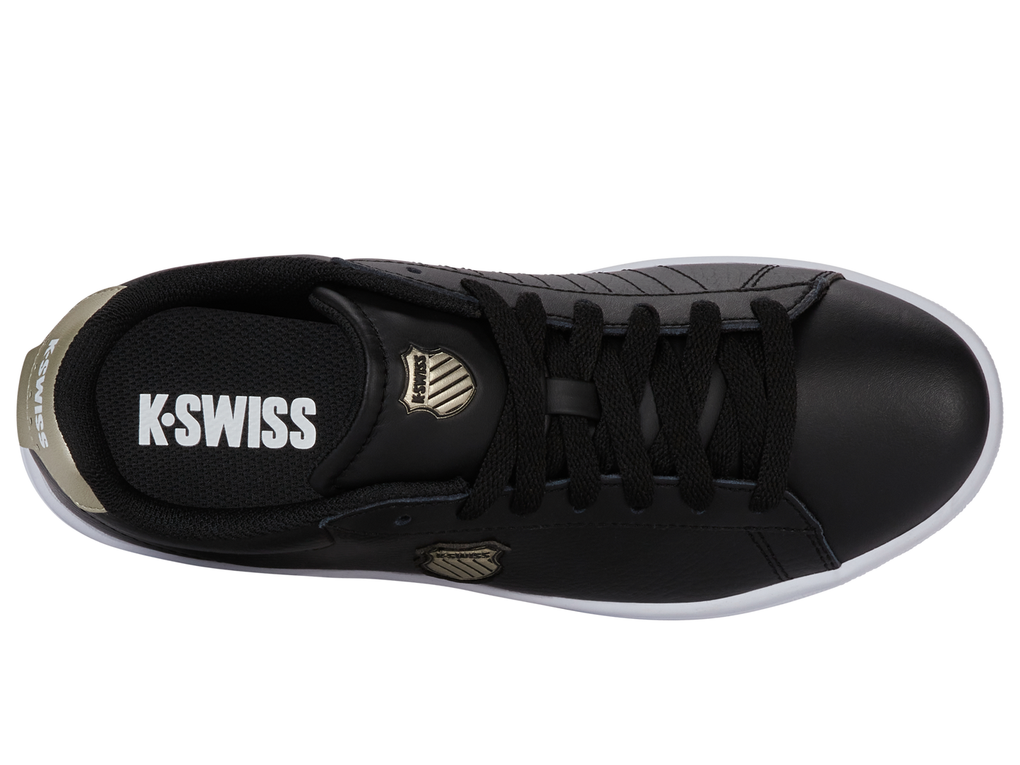 94412-015-M | COURT SHIELD II | BLACK/CHAMPAGNE/WHITE