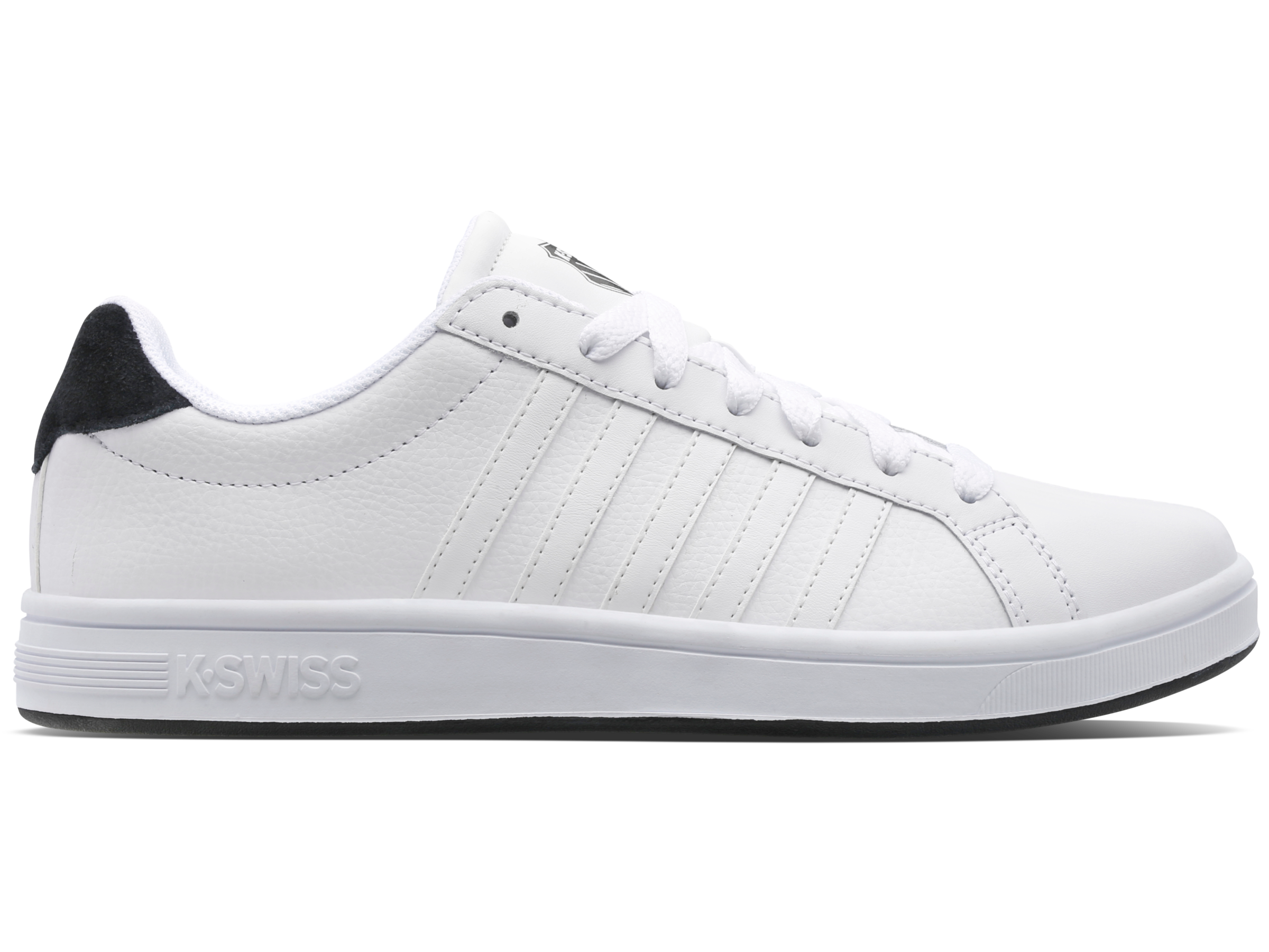 K-Swiss Court Tiebreak Leather - Herren Sneaker Leder Weiß 07011-159 Schuhe NEU