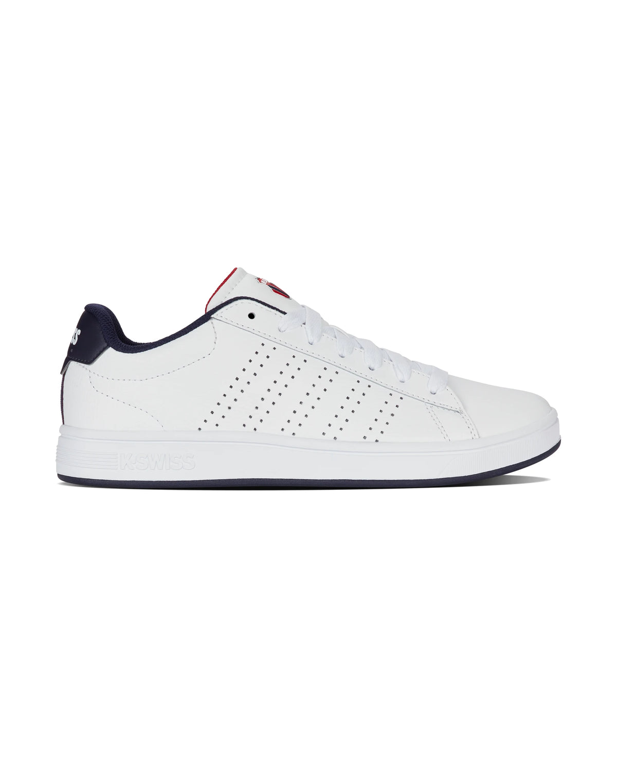 04411-130-M | COURT BASE II | WHITE/NAVY/RED