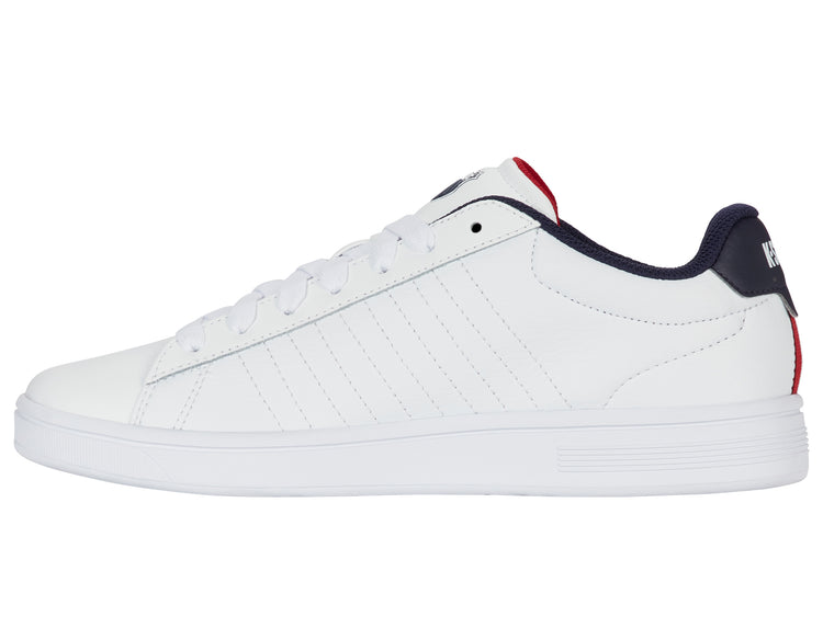 04412-983-M | COURT SHIELD II | WHITE/PEACOAT/SAMBA RED