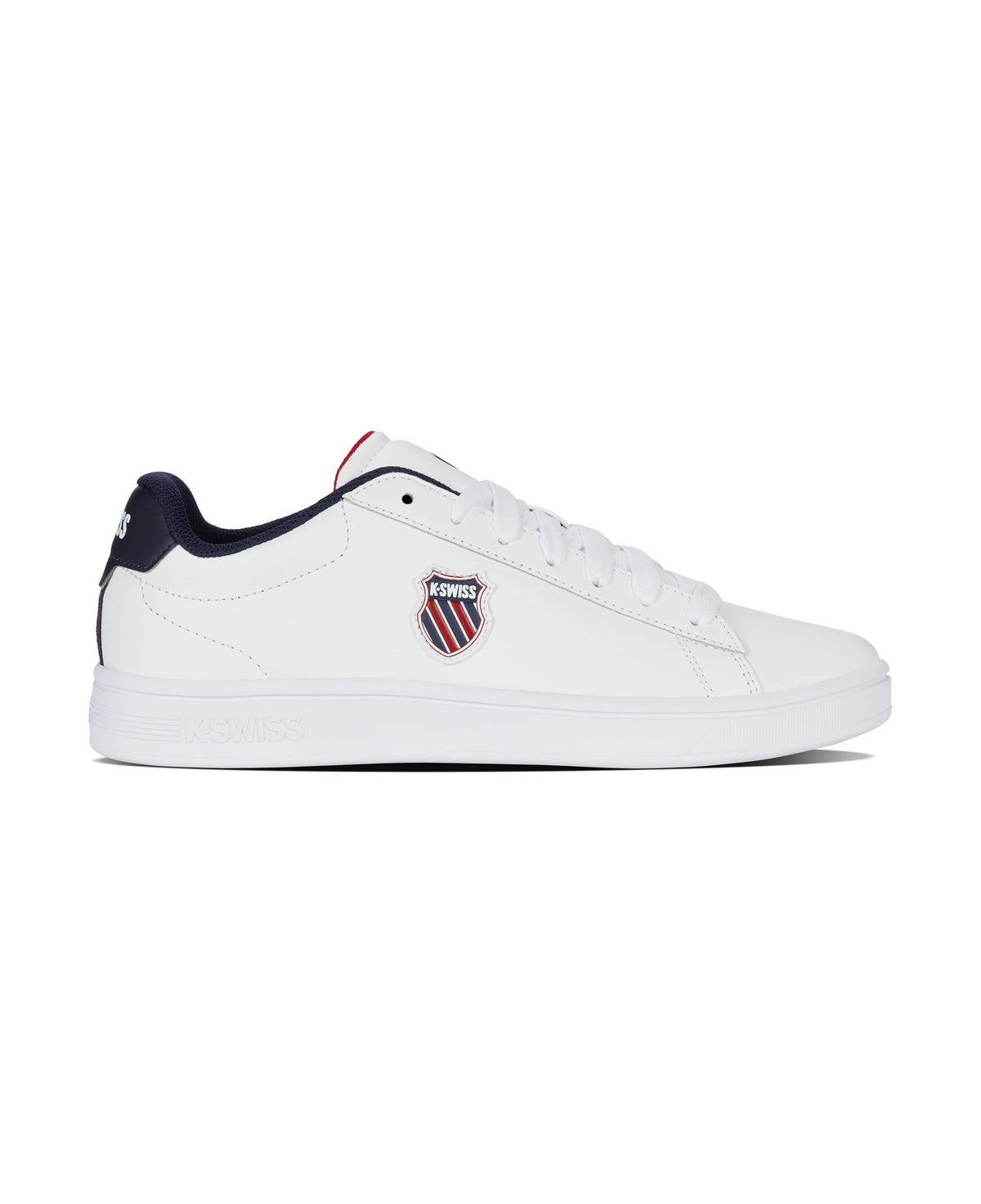04412-983-M | COURT SHIELD II | WHITE/PEACOAT/SAMBA RED