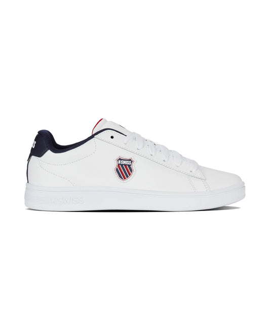 04412-983-M | COURT SHIELD II | WHITE/PEACOAT/SAMBA RED