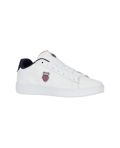 04412-983-M | COURT SHIELD II | WHITE/PEACOAT/SAMBA RED