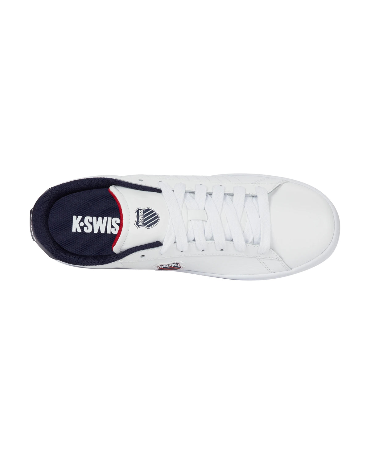04412-983-M | COURT SHIELD II | WHITE/PEACOAT/SAMBA RED