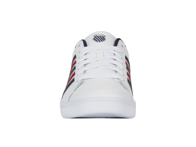 04413-983-M | COURT TIEBREAK II | WHITE/PEACOAT/SAMBA RED