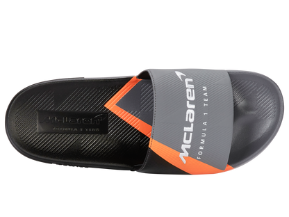 04422-090-M | SLIDE SANDAL X MCLAREN F1 TEAM | ANTHRACITE/BLACK/PAPAYA