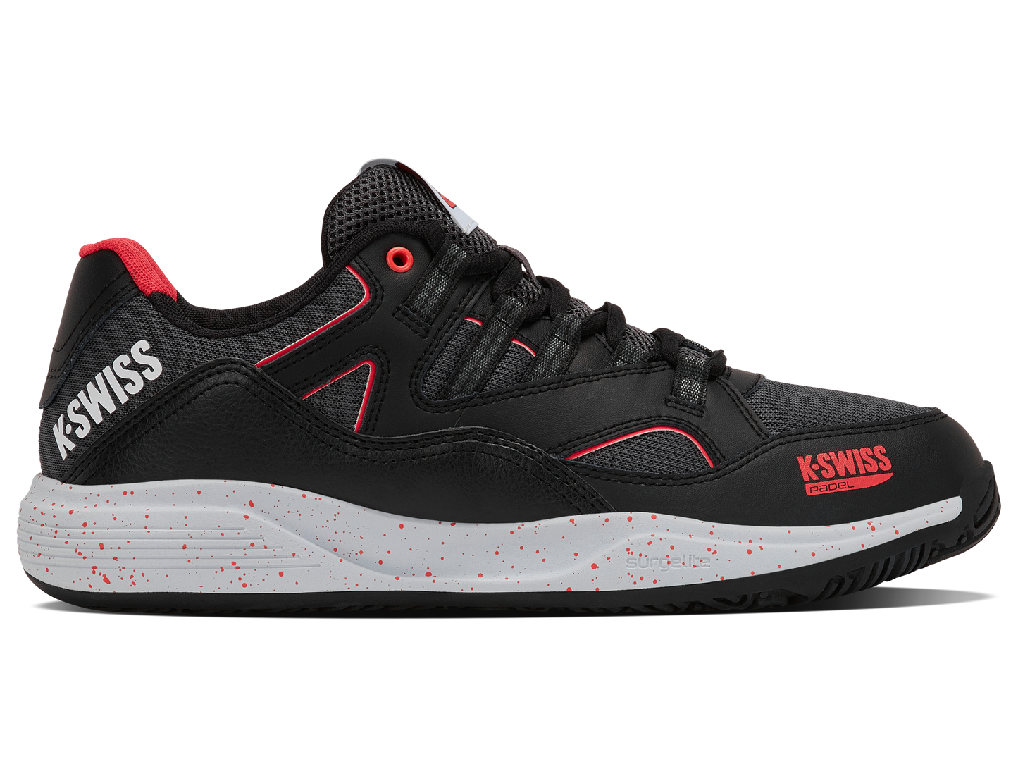04435-074-M | TURA TEAM PADEL | SCHWARZ/MICRO CHIP/NEON LAVA