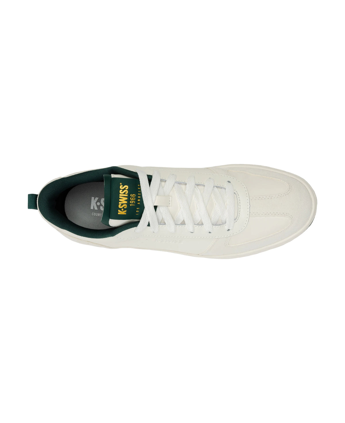 04734-180-M | COURT VARSITY | SNOW WHITE/POSY GREEN