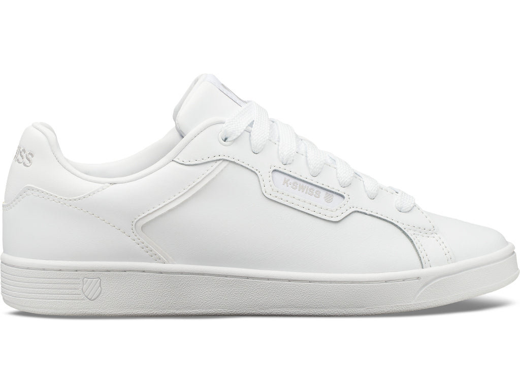06347-141-M | MENS CLEAN COURT II CMF | WHITE/WHITE/GULL GRAY