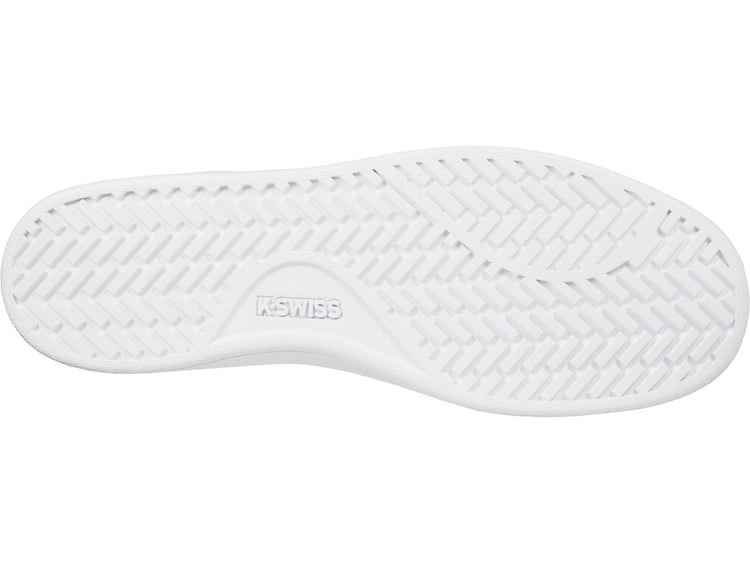 06347-141-M | MENS CLEAN COURT II CMF | WHITE/WHITE/GULL GRAY