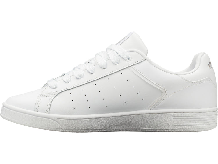 06347-141-M | MENS CLEAN COURT II CMF | WHITE/WHITE/GULL GRAY