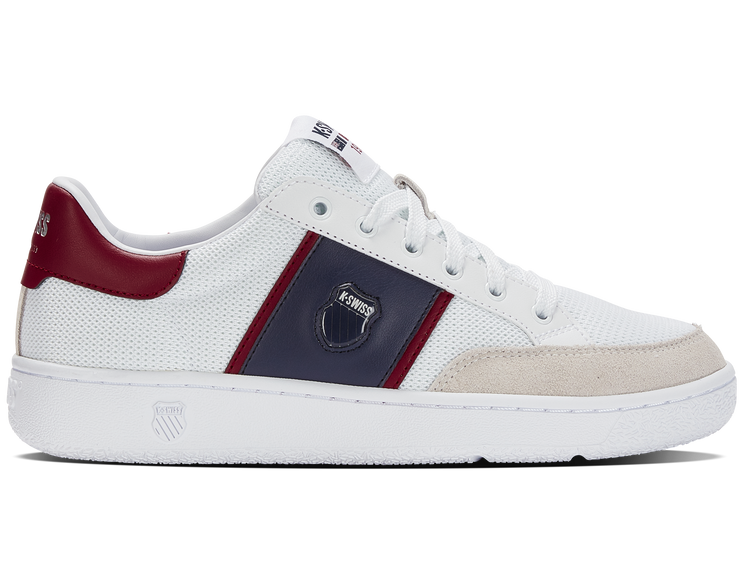 08550-911-M | SLAMMTENNIS CC TXT | WHITE/RHUBARB/PEACOT