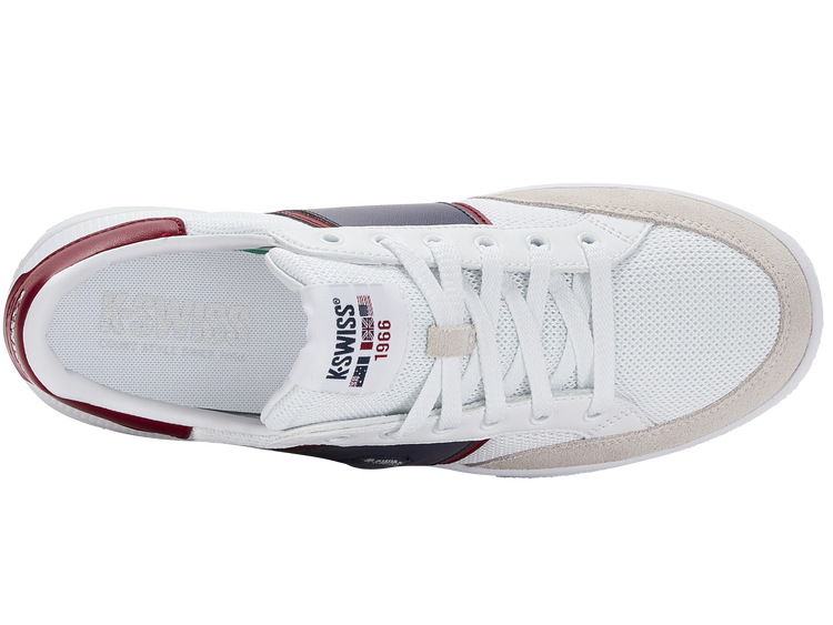 08550-911-M | SLAMMTENNIS CC TXT | WHITE/RHUBARB/PEACOT