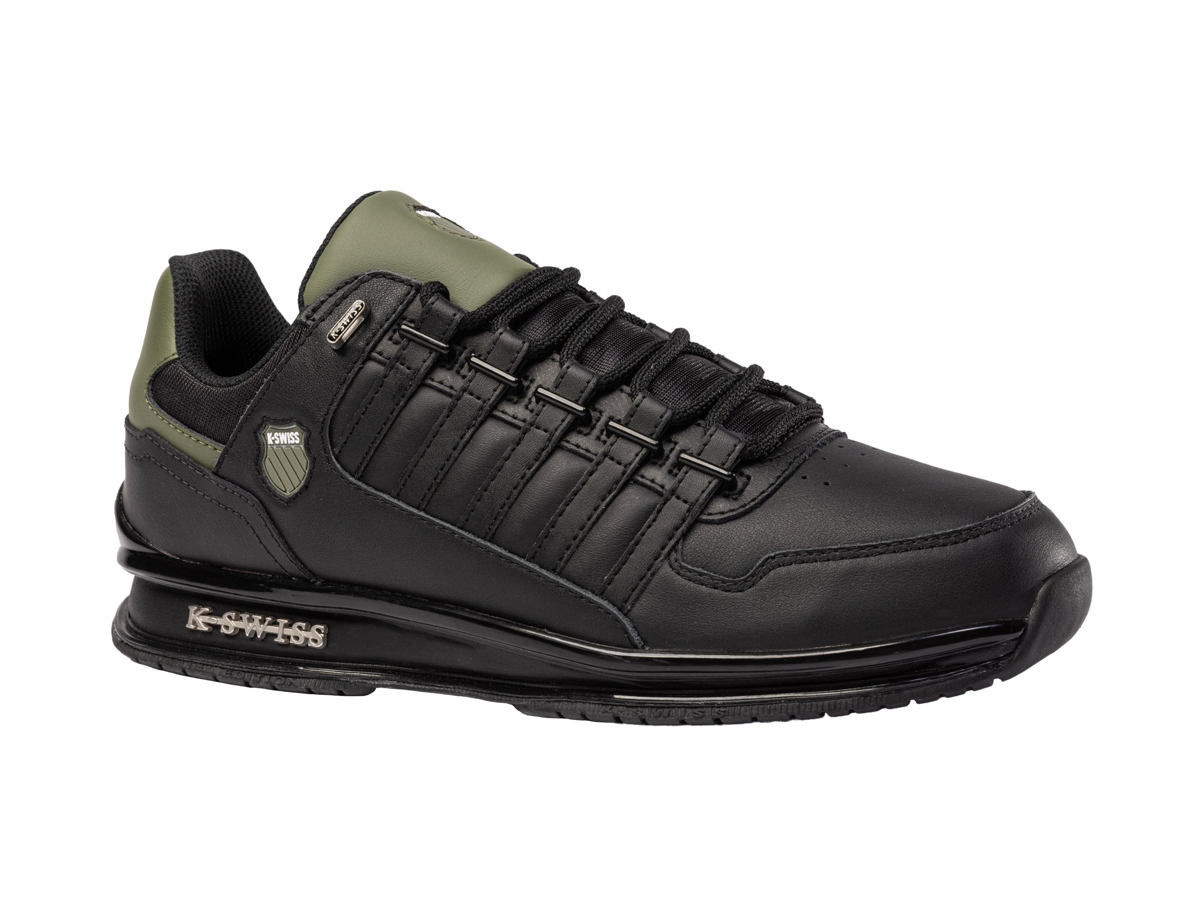 Black leather k swiss on sale