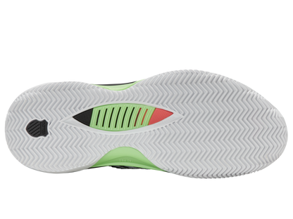 09072-184-M | HYPERCOURT SUPREME 2 CLAY | WHITE/BLACK/SOFT NEON GREEN