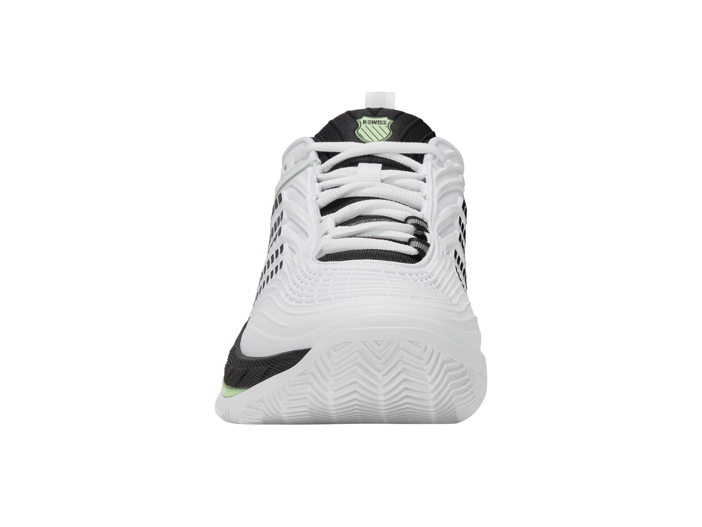 09072-184-M | HYPERCOURT SUPREME 2 CLAY | WHITE/BLACK/SOFT NEON GREEN