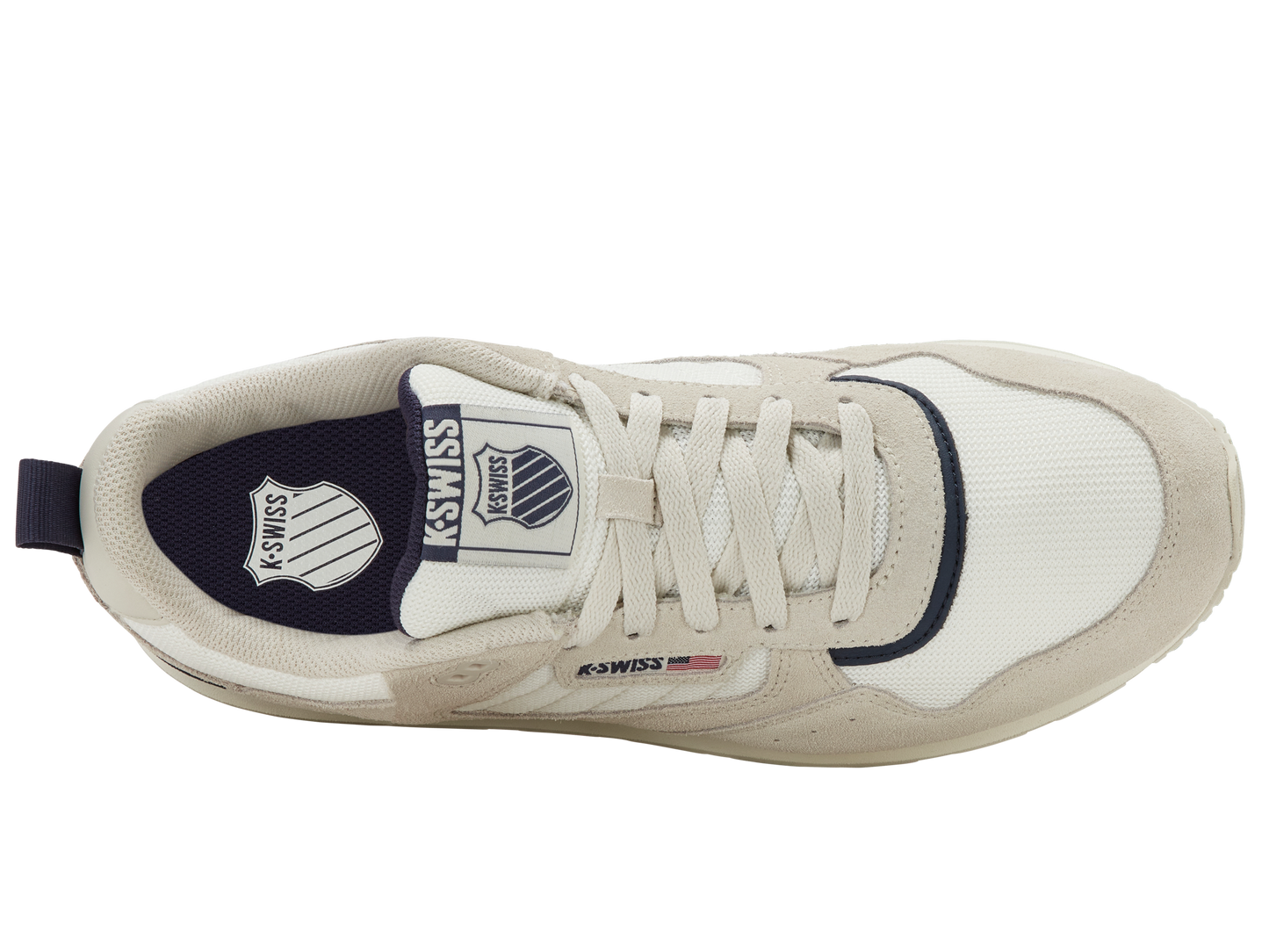 09459-134-M | VISTA RUNNER T | SNOW WHITE/LIGHT GRAY/NAVAL ACADEMY