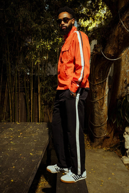 09463-168-M | VINTAGE TRAINER T | WEISS/SCHWARZ/GUMMI