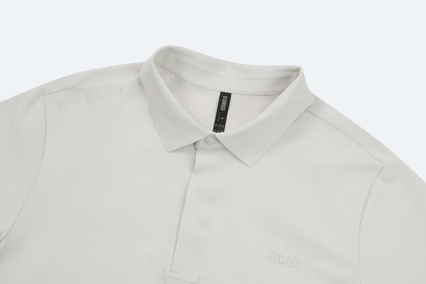 1011563-139 | MEN'S K-SWISS LOGO POLO SHIRT | OFF-WHITE