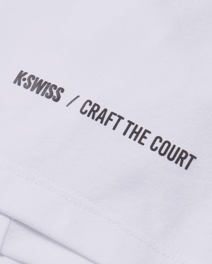 1011568-101 | T-SHIRT „CRAFT THE COURT“ SCHNELLTROCKNEND UPF50+ | WEISS
