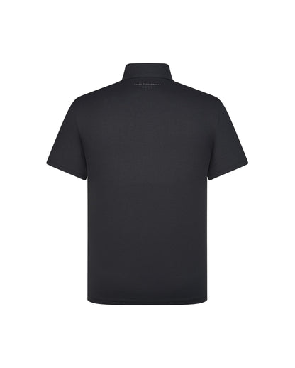 1011571-008 | HERREN UPF50+ SCHWEISSABLEITENDES SCHNELL TROCKNENDES POLOSHIRT | SCHWARZ
