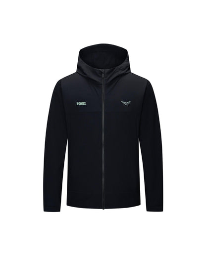 1013347-008 | K-SWISS X ANDREY RUBLEV HERREN LOOSE FIT JACKE | SCHWARZ