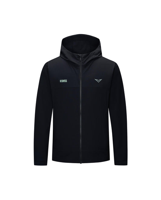 1013347-008 | K-SWISS X ANDREY RUBLEV HERREN LOOSE FIT JACKE | SCHWARZ