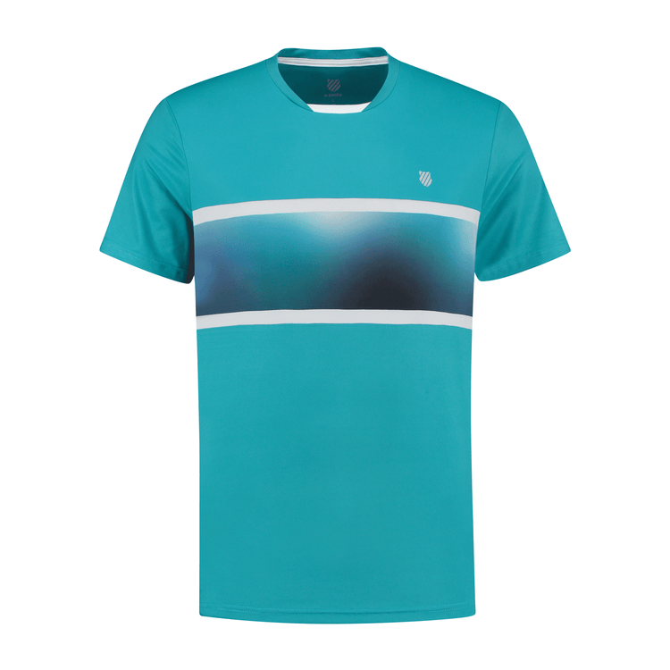 104241-429 | MENS HYPERCOURT EXPRESS CREW TEE 2 | ALGIERS BLUE / WHITE