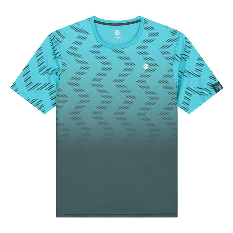 104911-456 | HYPERCOURT PRINT CREW | SCUBA BLUE / DARK SHADOW