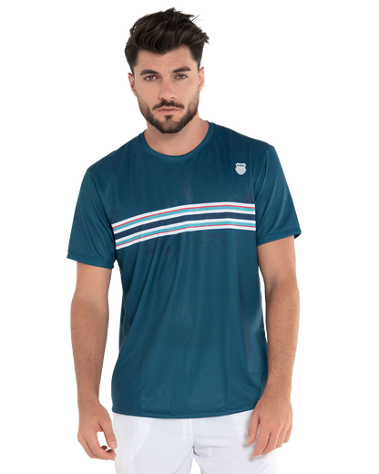 107716-460 | MARTIAN SRIPE S/S | BLUE OPAL