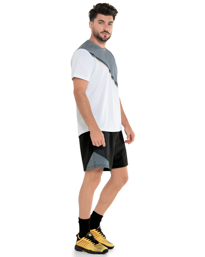 107725-020 | COLOR BLOCK S/S T-SHIRT | GRAU