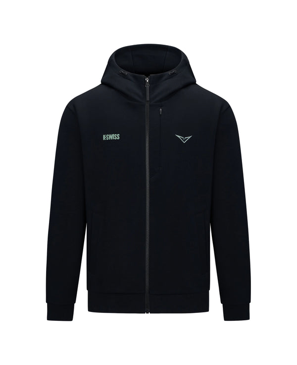 1713349-008 | K- SWISS X ANDREY RUBLEV UNISEX KUBE HOODED JACKET | BLACK
