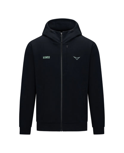 1713349-008 | K- SWISS X ANDREY RUBLEV UNISEX KUBE HOODED JACKET | BLACK