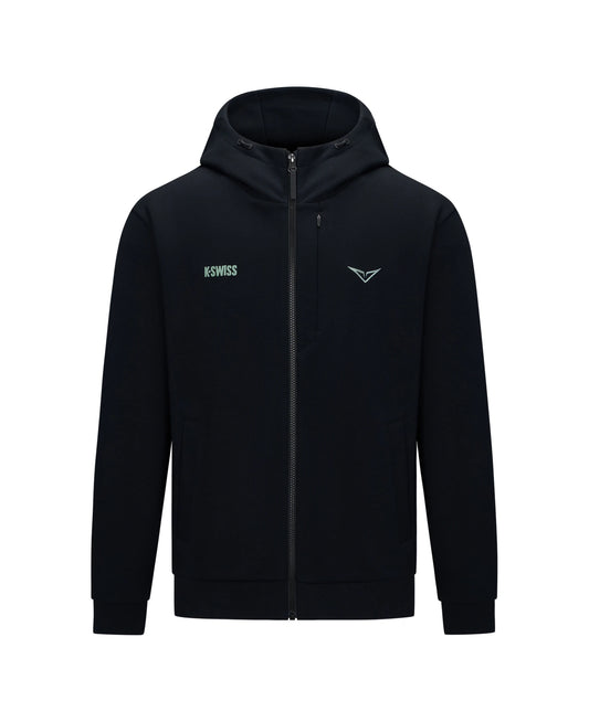 1713349-008 | K- SWISS X ANDREY RUBLEV UNISEX KUBE HOODED JACKET | BLACK