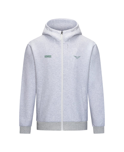 1713349-099 | K- SWISS X ANDREY RUBLEV UNISEX KUBE HOODED JACKET | GREY