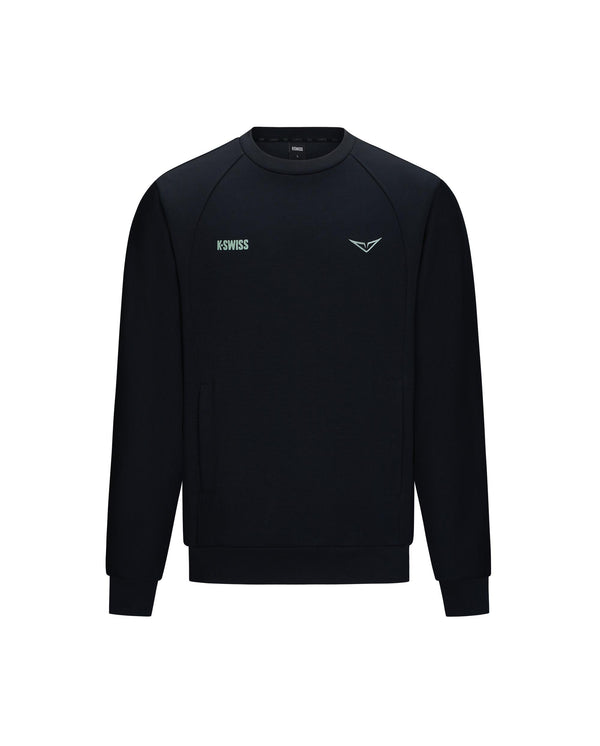 1713350-008 | K- SWISS X ANDREY RUBLEV UNISEX LOGO SWEATSHIRT | BLACK