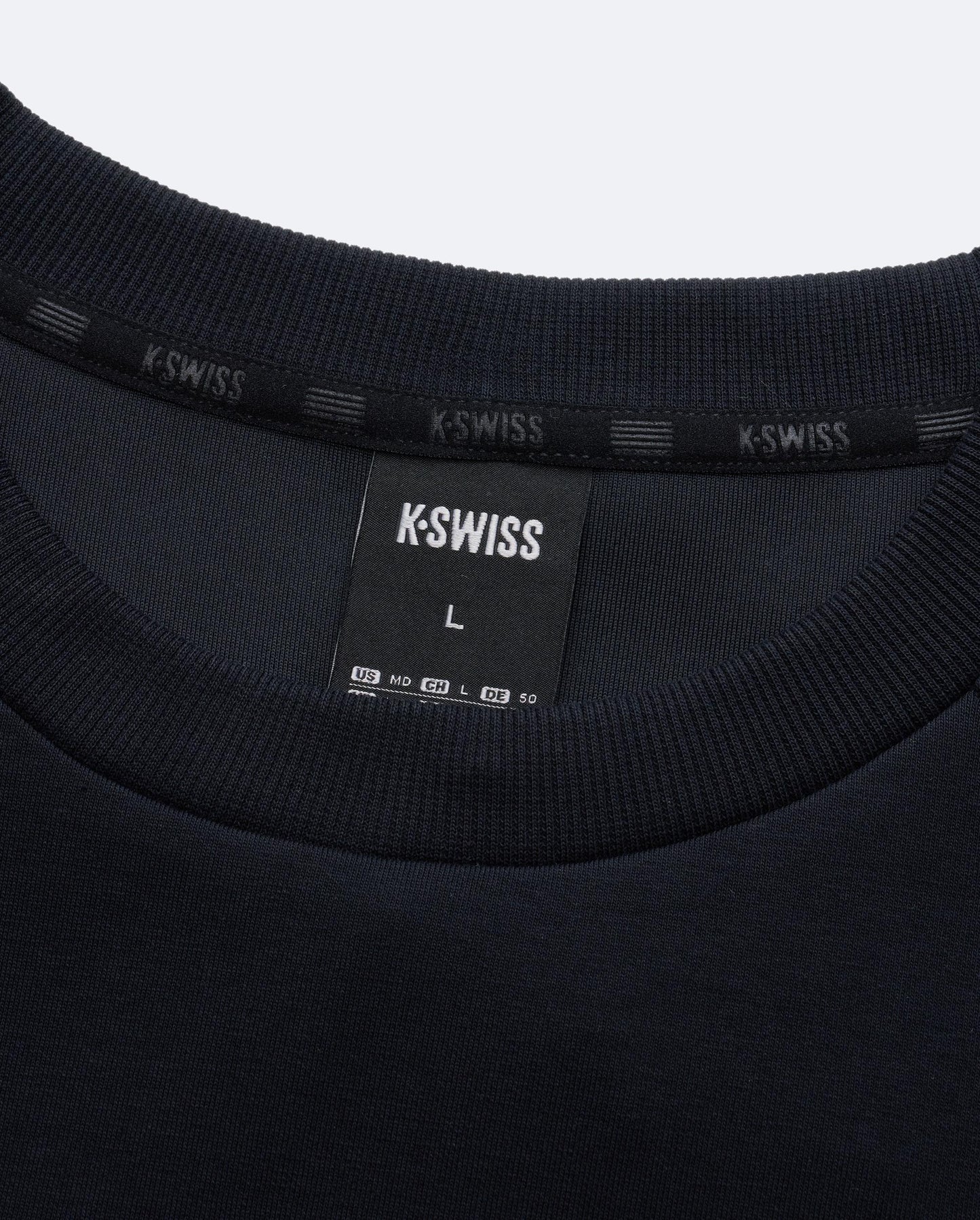 1713350-008 | K- SWISS X ANDREY RUBLEV UNISEX LOGO SWEATSHIRT | BLACK