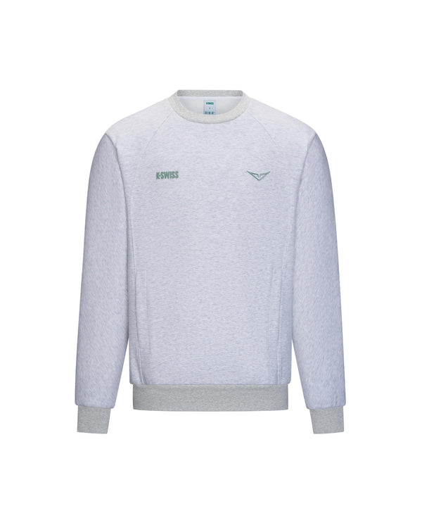 1713350-099 | K- SWISS X ANDREY RUBLEV UNISEX LOGO SWEATSHIRT | GREY