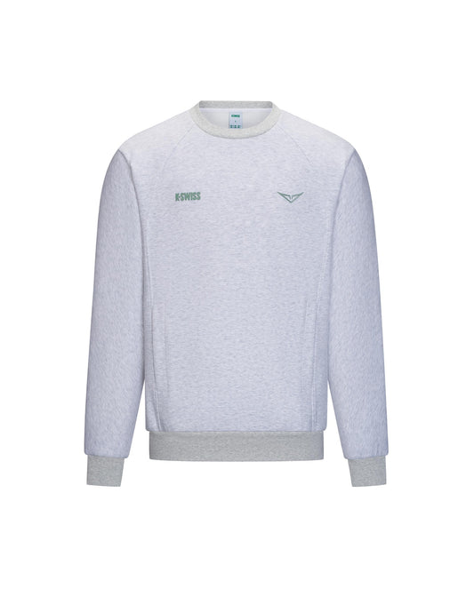 1713350-099 | K- SWISS X ANDREY RUBLEV UNISEX LOGO SWEATSHIRT | GRAU