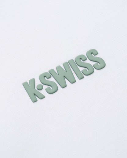 1713352-101 | K- SWISS X ANDREY RUBLEV UNISEX LOOSE FIT T-SHIRT | WHITE