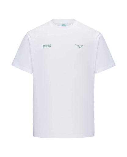 1713352-101 | K- SWISS X ANDREY RUBLEV UNISEX LOOSE FIT T-SHIRT | WHITE