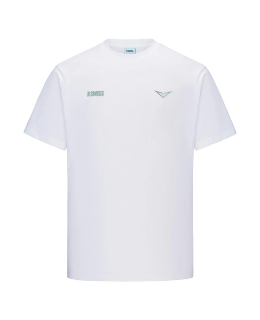 1713352-101 | K- SWISS X ANDREY RUBLEV UNISEX LOOSE FIT T-SHIRT | WHITE