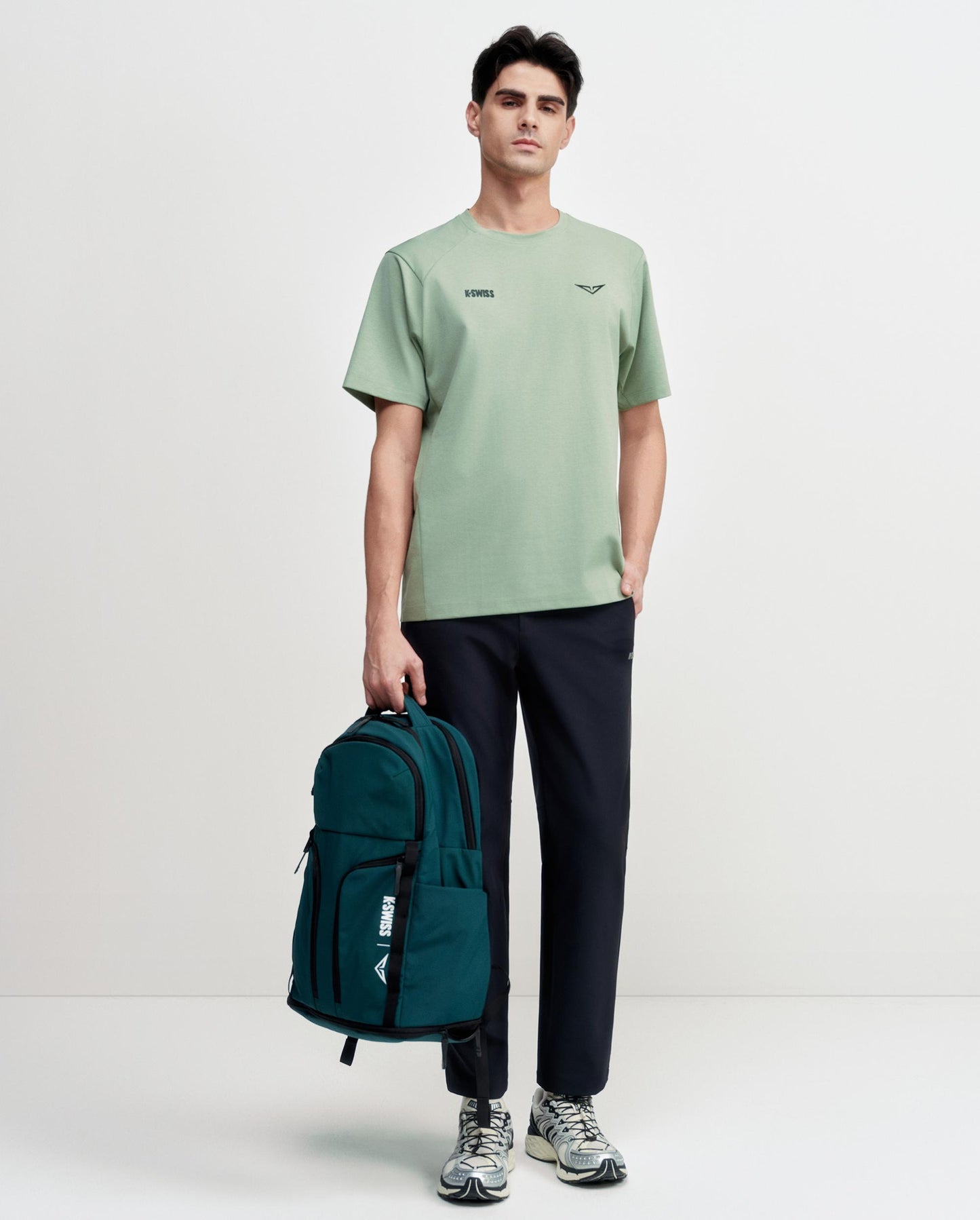 1713352-207 | K-SWISS X ANDREY RUBLEV UNISEX LOOSE FIT T-SHIRT | KHAKI