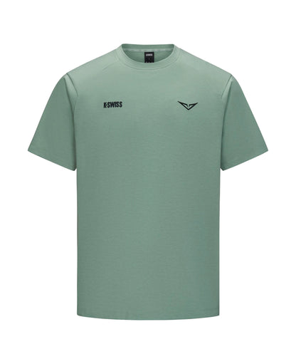 1713352-207 | K- SWISS X ANDREY RUBLEV UNISEX LOOSE FIT T-SHIRT | KHAKI
