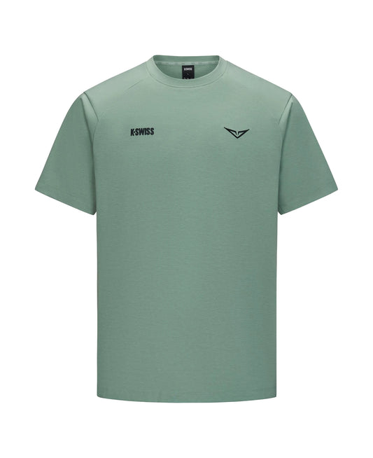 1713352-207 | K- SWISS X ANDREY RUBLEV UNISEX LOOSE FIT T-SHIRT | KHAKI