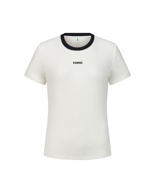 1911548-161 | SOFT TEE K-SWISS LOGO | WEISS