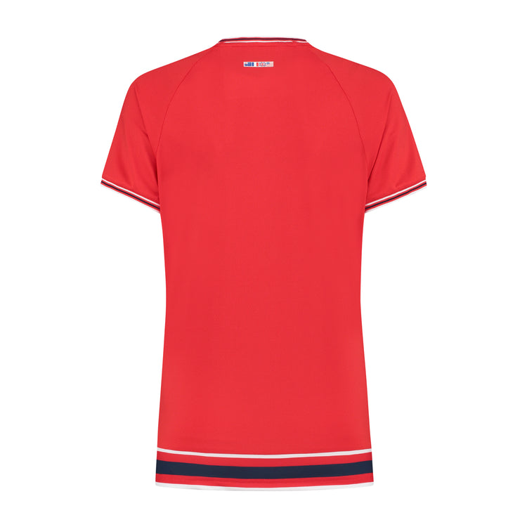 194228-600 | WOMENS HERITAGE SPORT TEE | RED