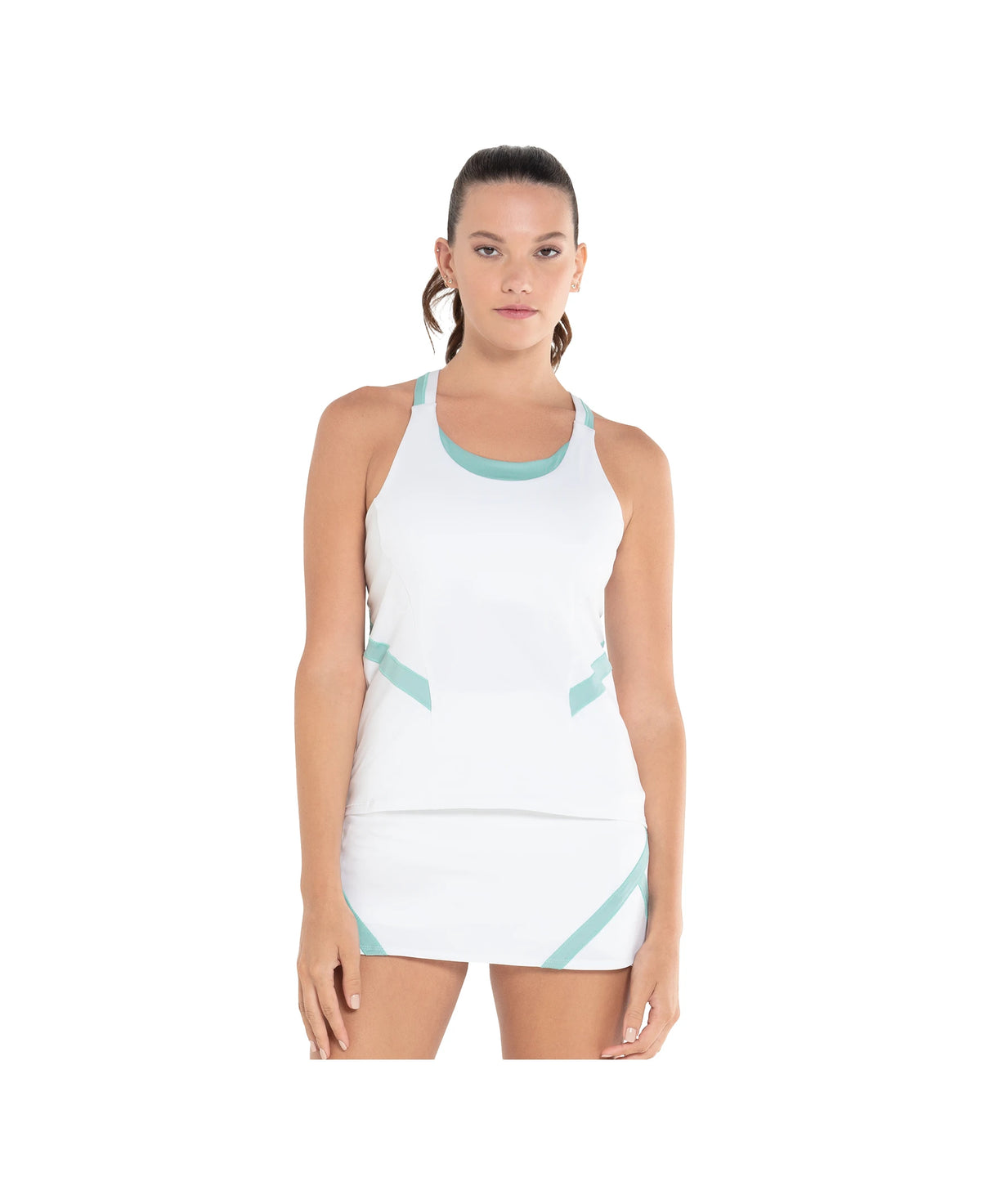 197712-159 | REFLEX TANK W/BRA | WHITE/NILE