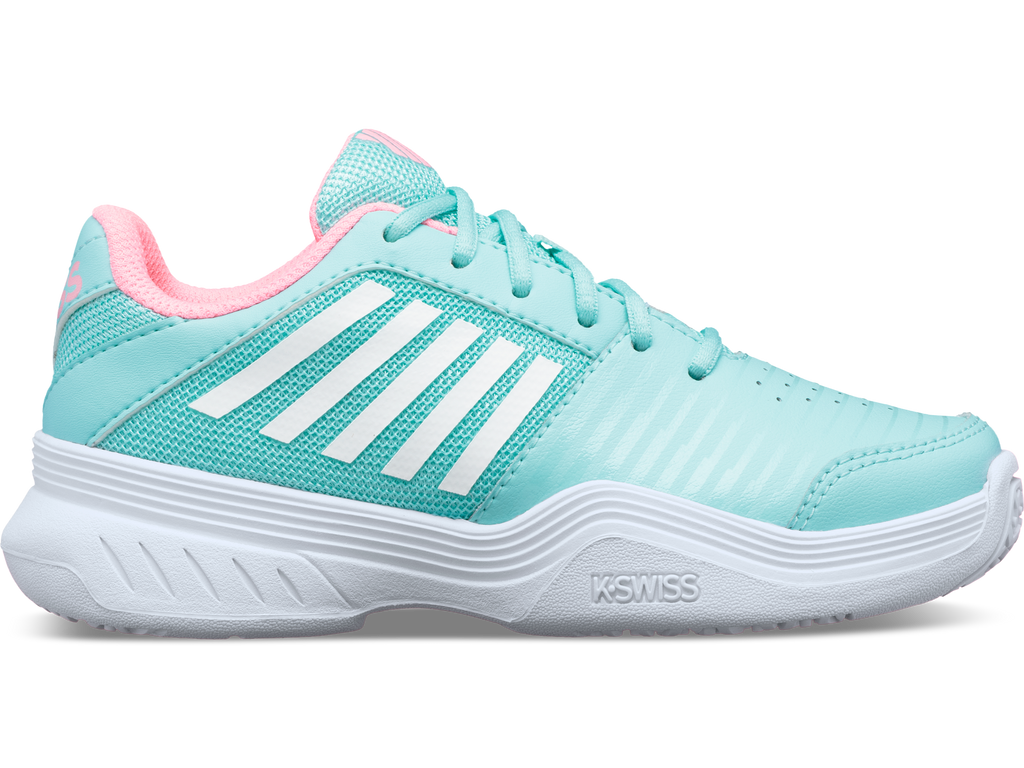 56609-437-M | COURT EXPRESS OMNI | ARUBA BLUE/SOFT NEON PINK/WHITE