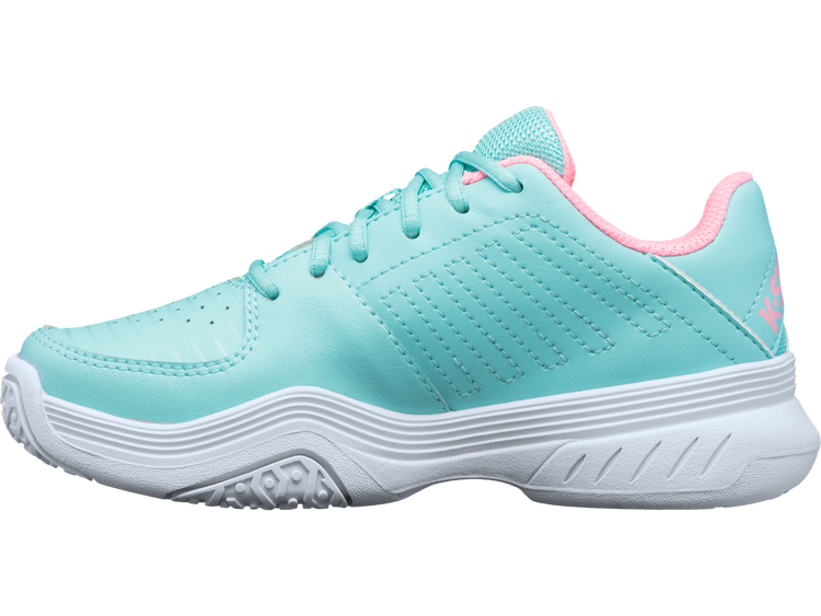 56609-437-M | COURT EXPRESS OMNI | ARUBA BLUE/SOFT NEON PINK/WHITE
